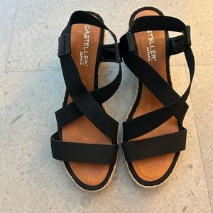 Like new condition wedge sandals